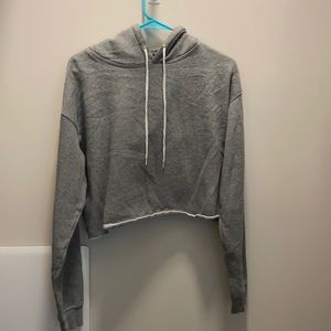 Plain grey cropped sweatshirt